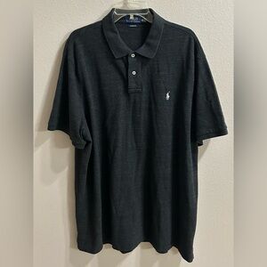 Polo Ralph Lauren Mens Classic Fit Polo Shirt Size XXL Dark Gray Short Sleeve